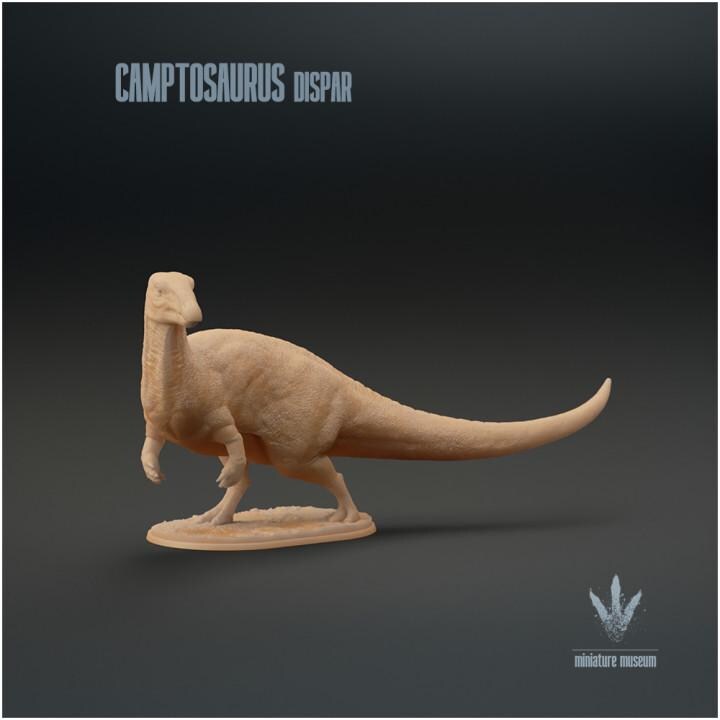 Camptosaurus dispar : The Flexible Lizard - UNPAINTED 3D Resin Figure - Miniature Museum