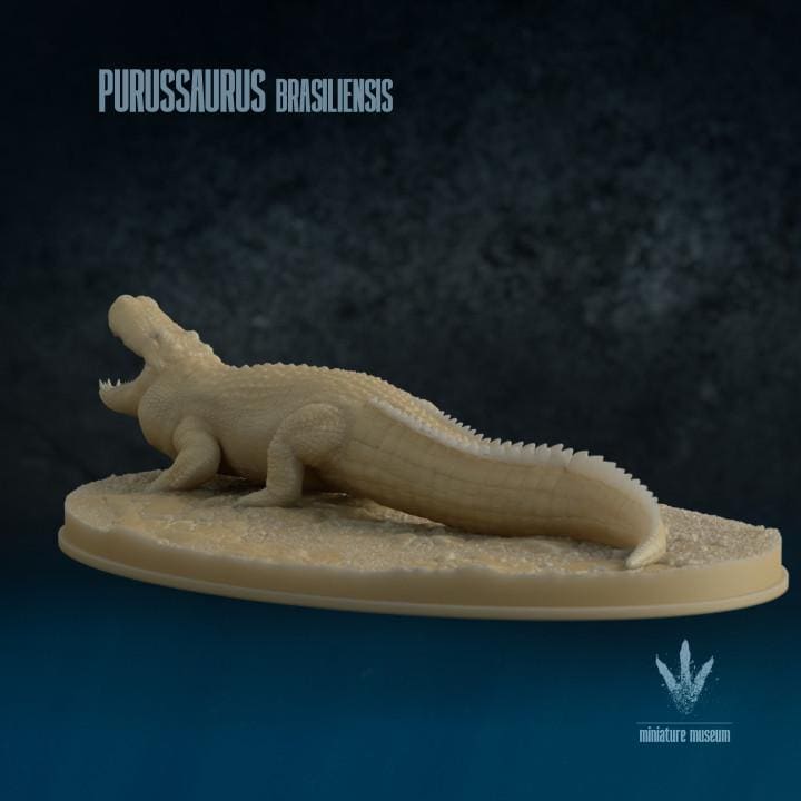 Purussaurus brasiliensis : The Giant Crocodile - UNPAINTED 3D Resin Figure - Miniature Museum