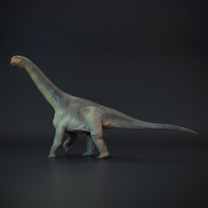 Camarasaurus walking - dinosaur sauropod - UNPAINTED 3D Resin Figure - Dino and Dog Miniatures