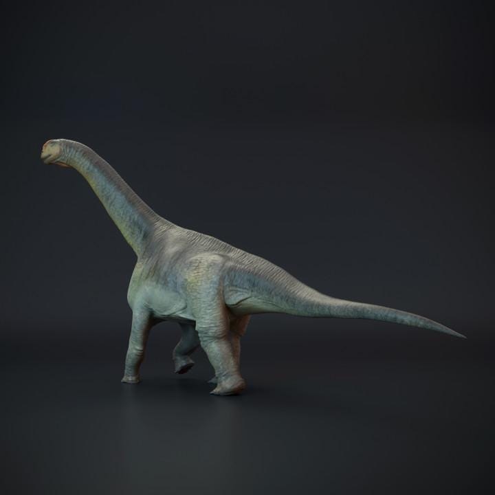 Camarasaurus walking - dinosaur sauropod - UNPAINTED 3D Resin Figure - Dino and Dog Miniatures