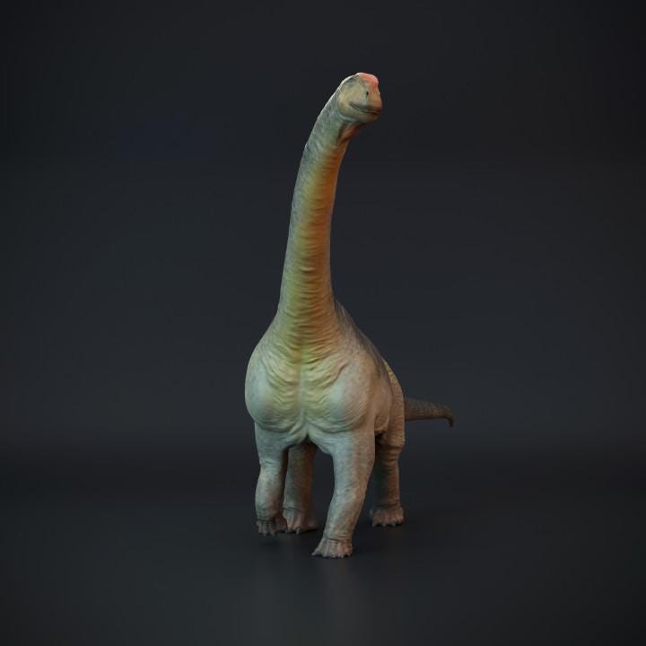 Camarasaurus walking - dinosaur sauropod - UNPAINTED 3D Resin Figure - Dino and Dog Miniatures