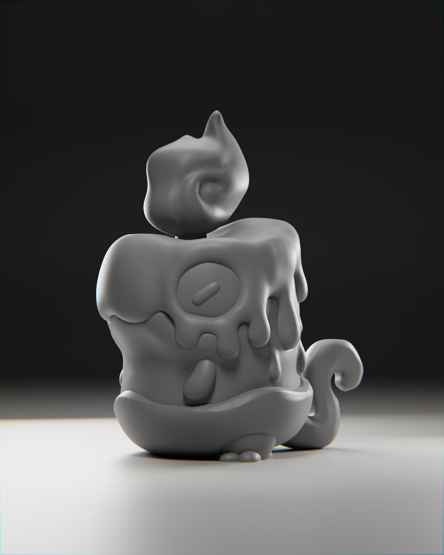 Wickii - UNPAINTED 3D Resin Figure - Grumpii Art Toy