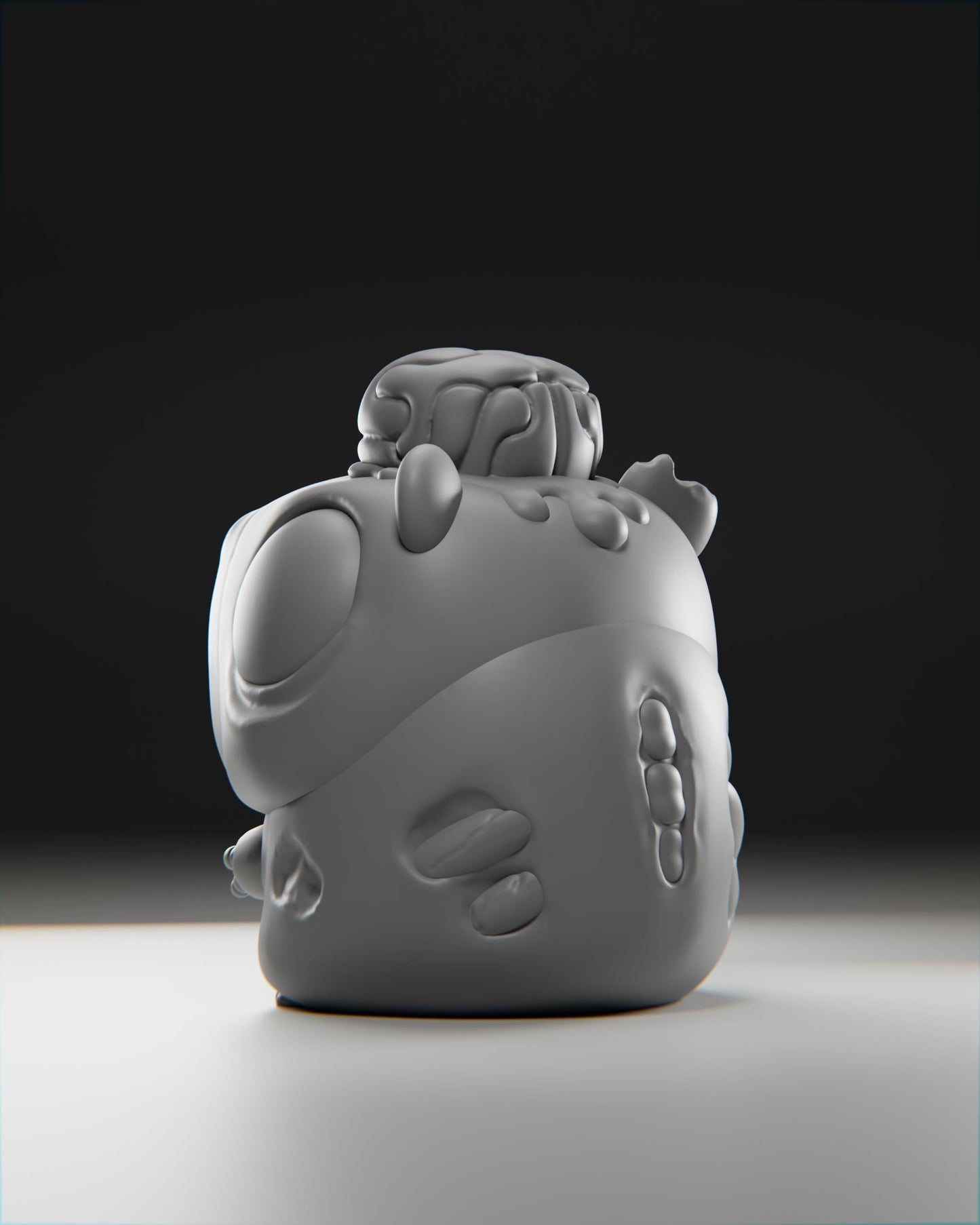 Zombiibara - UNPAINTED 3D Resin Figure - Grumpii Art Toy