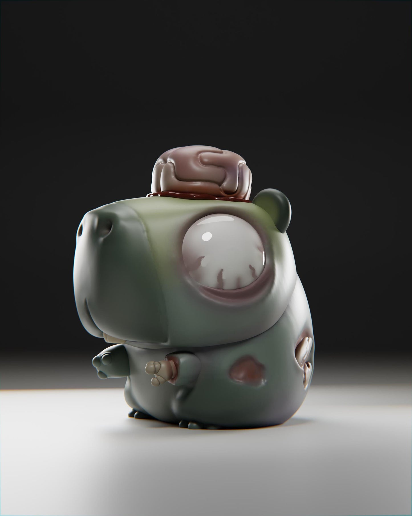 Zombiibara - UNPAINTED 3D Resin Figure - Grumpii Art Toy