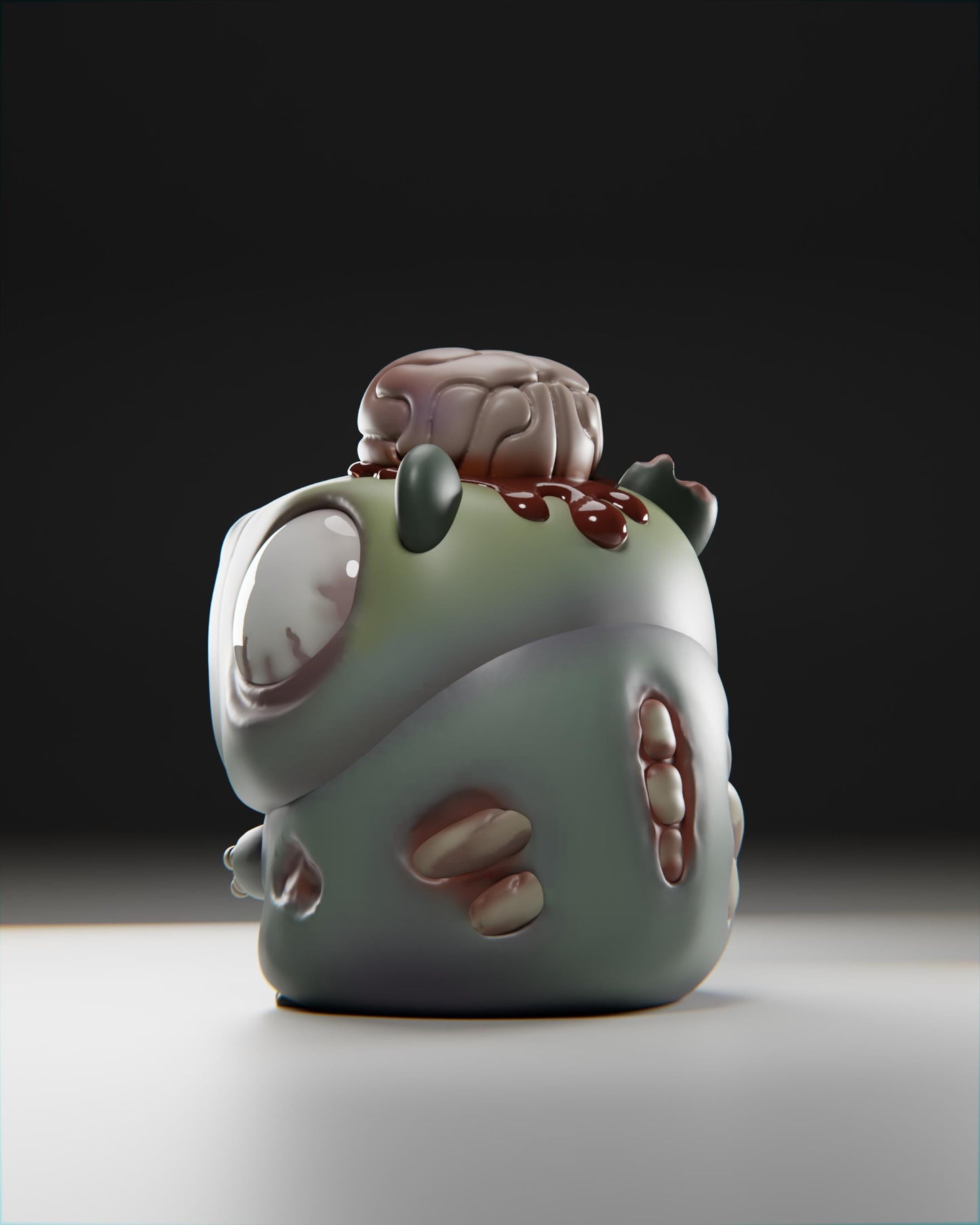 Zombiibara - UNPAINTED 3D Resin Figure - Grumpii Art Toy