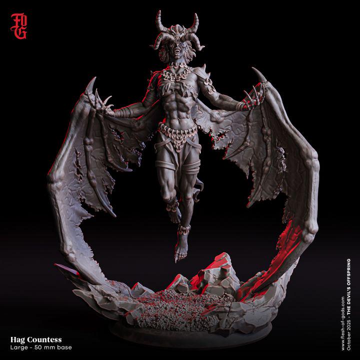 Hag Countess - UNPAINTED 3D Figure - Flesh of Gods