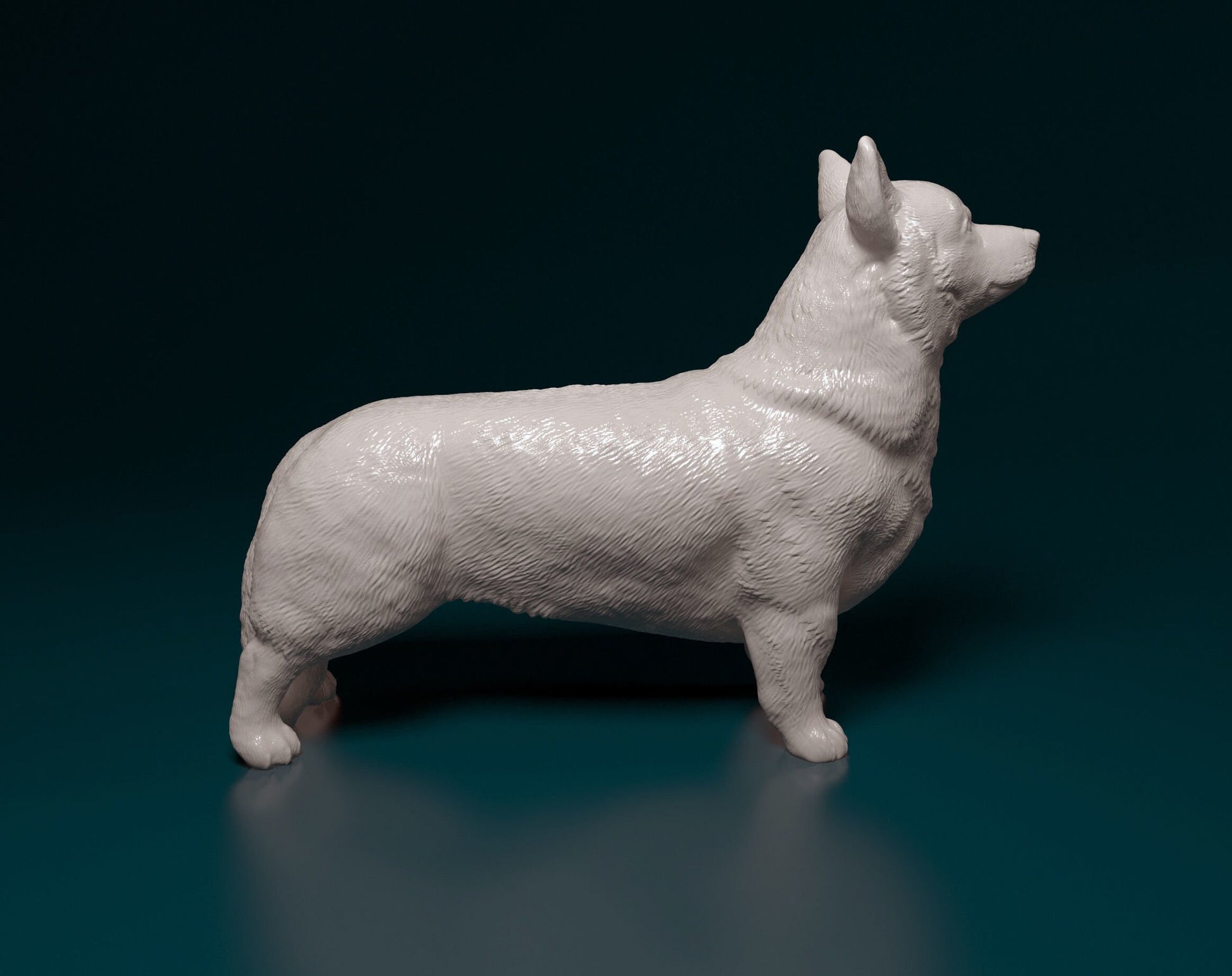 Corgi - Pembroke Welsh Corgi - Sterocat 3D Resin Print