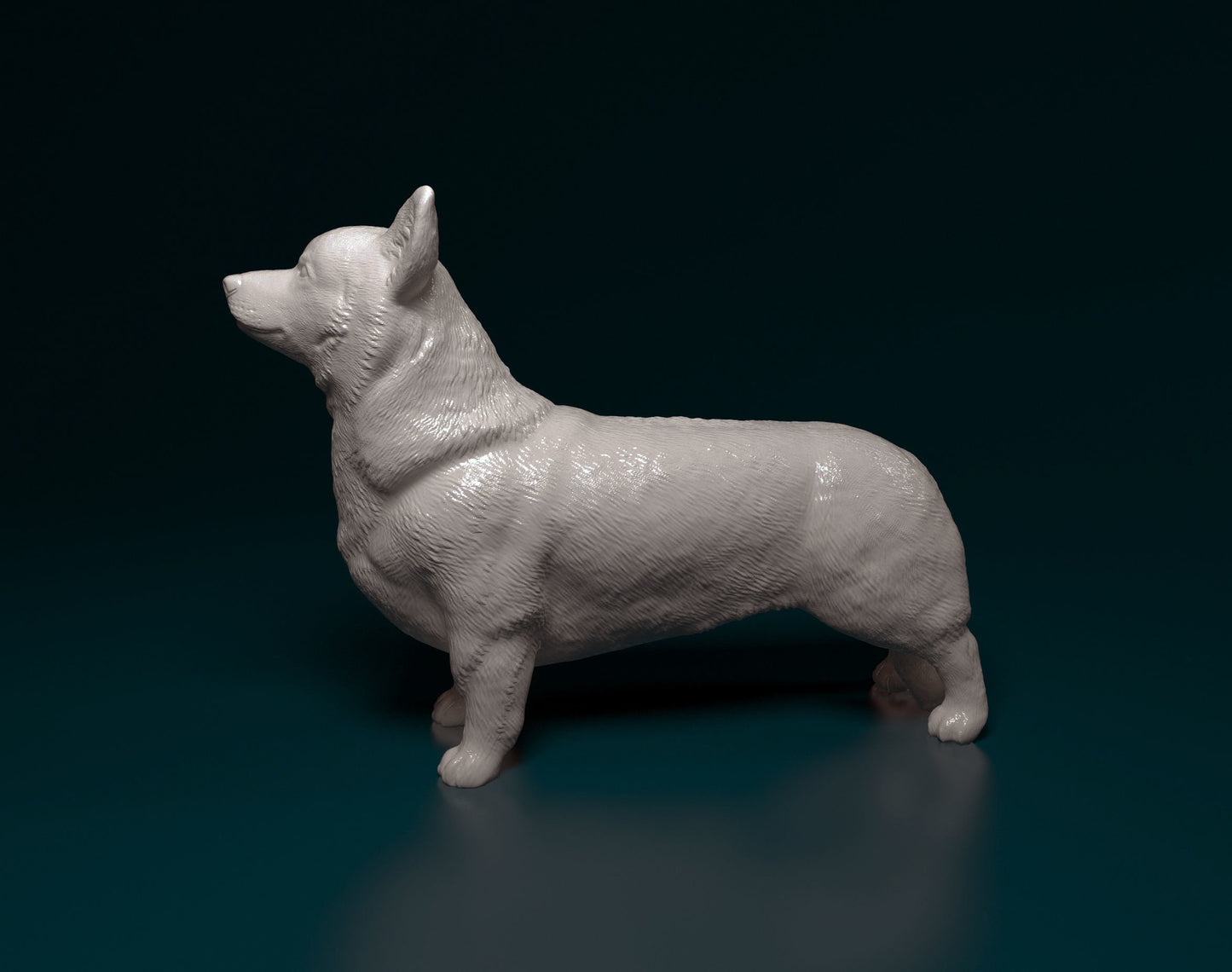 Corgi - Pembroke Welsh Corgi - Sterocat 3D Resin Print