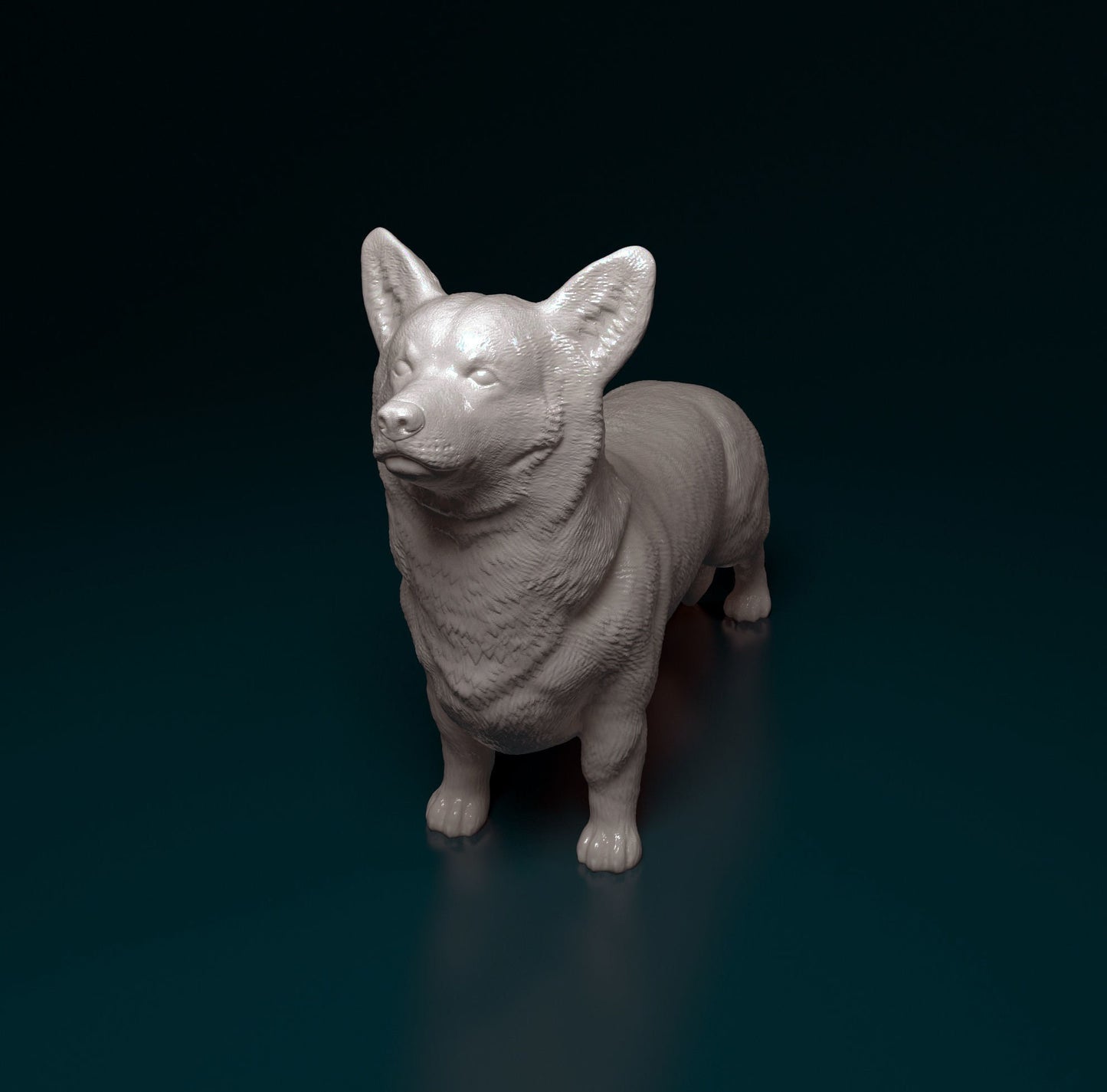 Corgi - Pembroke Welsh Corgi - Sterocat 3D Resin Print