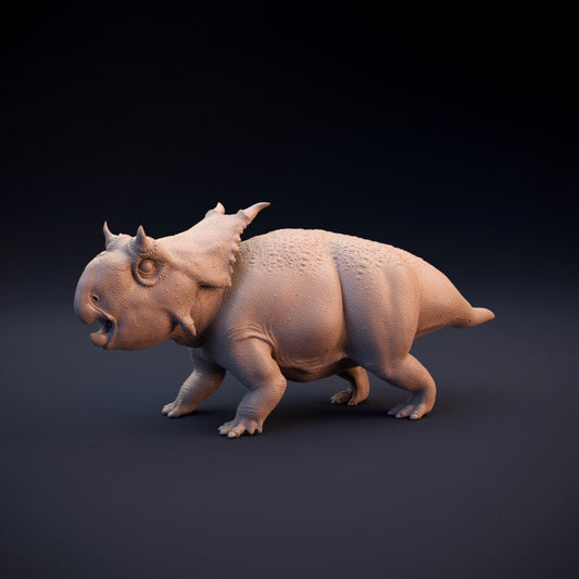Juvenile Diabloceratops - dinosaur baby- Dino and Dog Miniatures