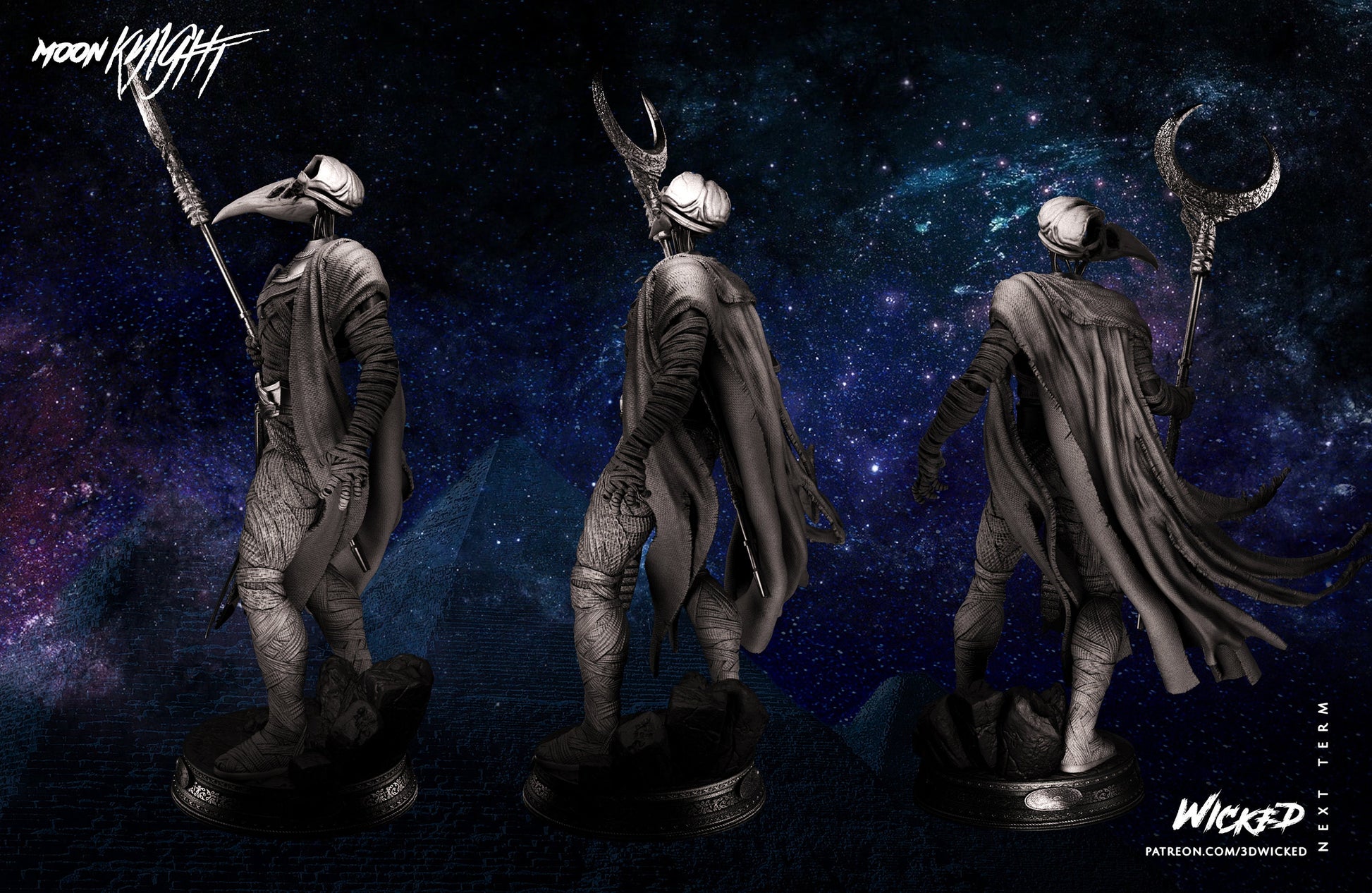 Khonshu - UNPAINTED FAN ART - Wicked 3d prints