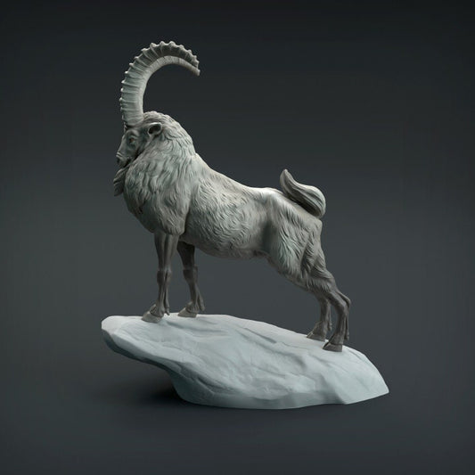 Siberian Ibex - UNPAINTED - Animal Den Miniatures