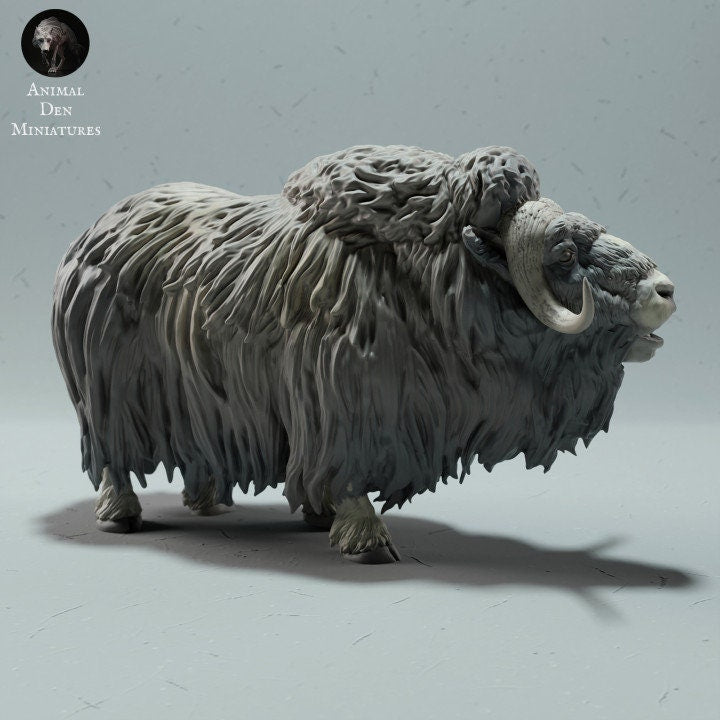 Muskox - UNPAINTED - Animal Den Miniatures