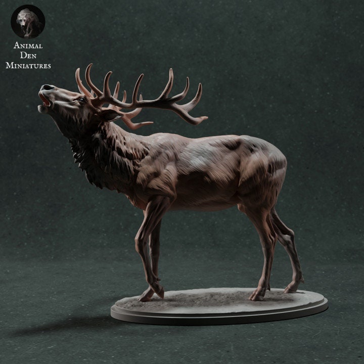 Red Deer Calling - UNPAINTED - Animal Den Miniatures