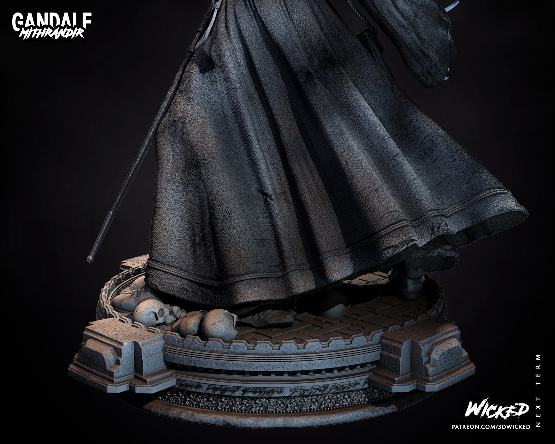 Gandalf - Unpainted FAN ART - Wicked 3D Prints