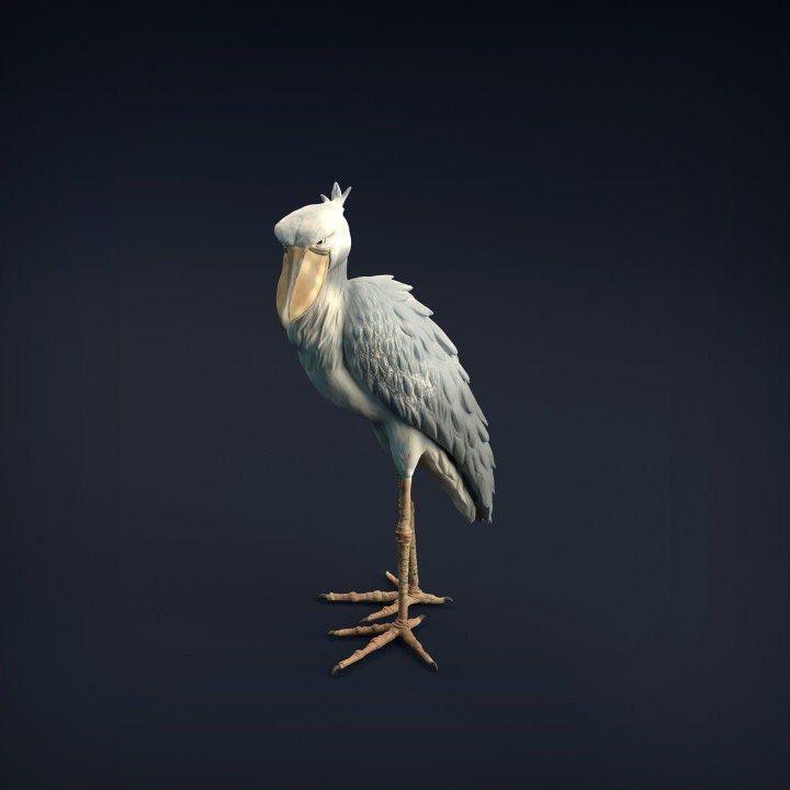 Shoebill - UNPAINTED 3D resin print/figure - Animal Den Miniatures