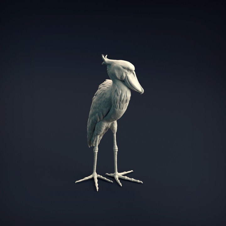 Shoebill - UNPAINTED 3D resin print/figure - Animal Den Miniatures