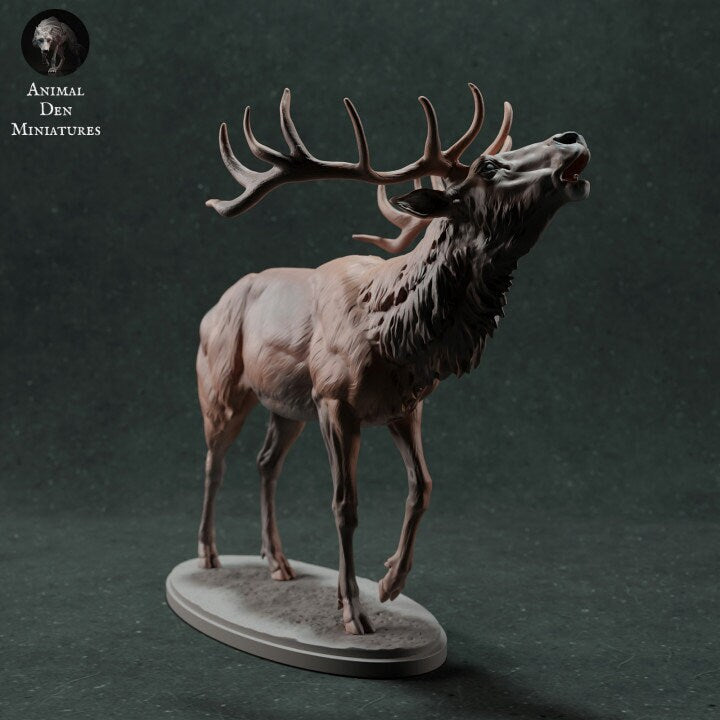Red Deer Calling - UNPAINTED - Animal Den Miniatures