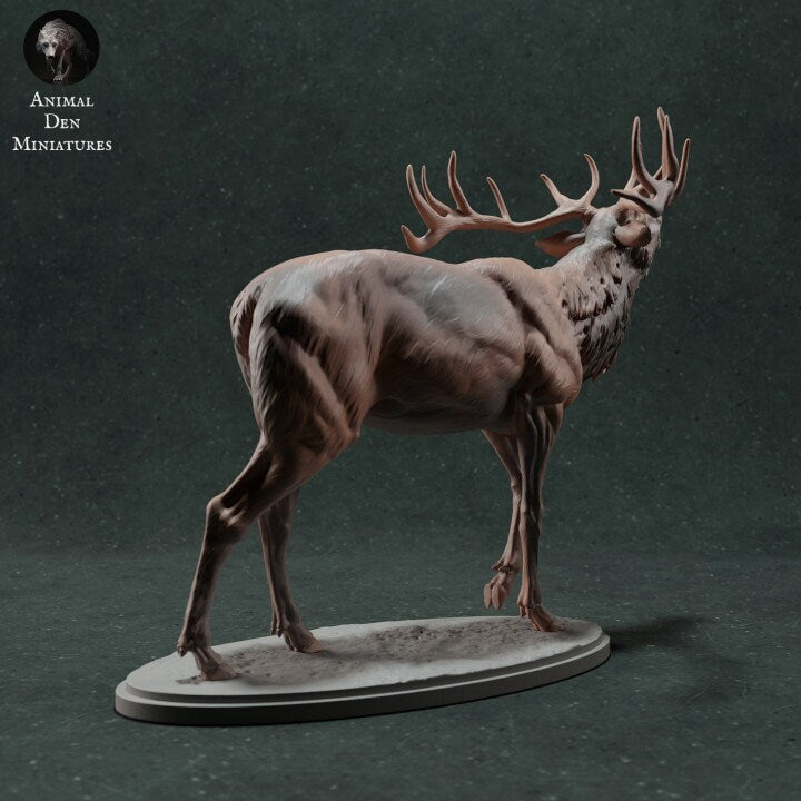Red Deer Calling - UNPAINTED - Animal Den Miniatures