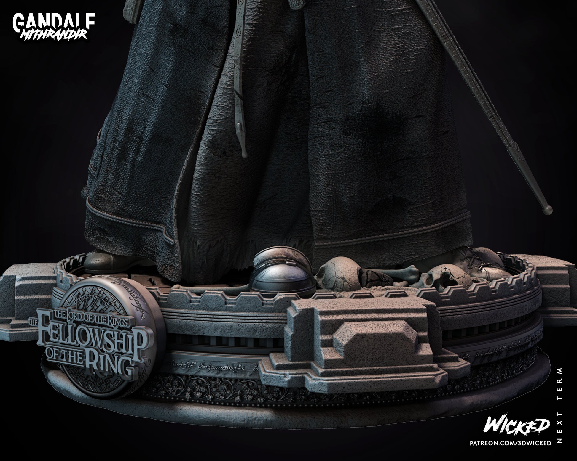 Gandalf - Unpainted FAN ART - Wicked 3D Prints