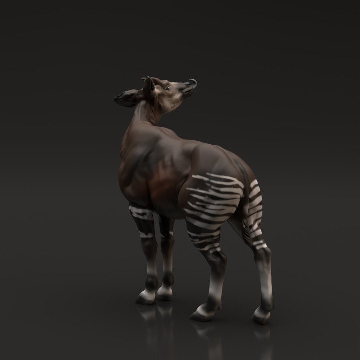 Okapi - UNPAINTED - Animal Den Miniatures