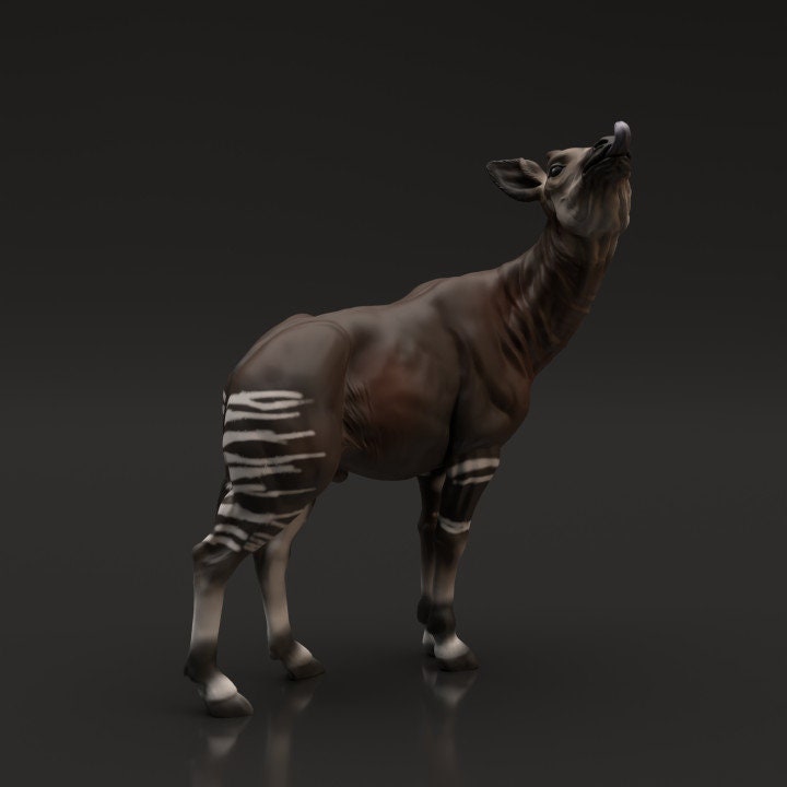 Okapi - UNPAINTED - Animal Den Miniatures