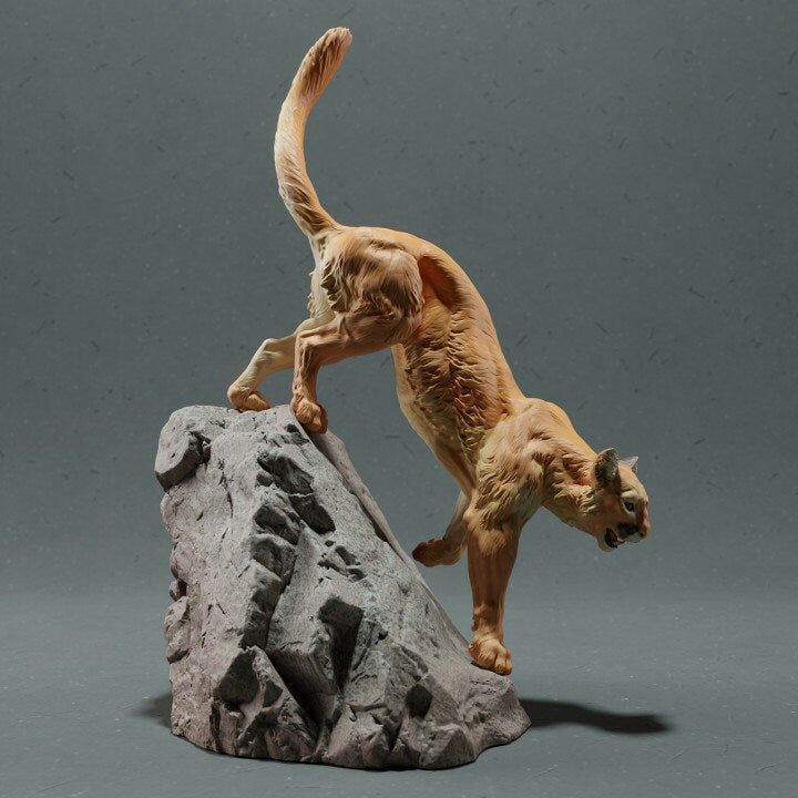Mountain Lion - UNPAINTED - Animal Den Miniatures