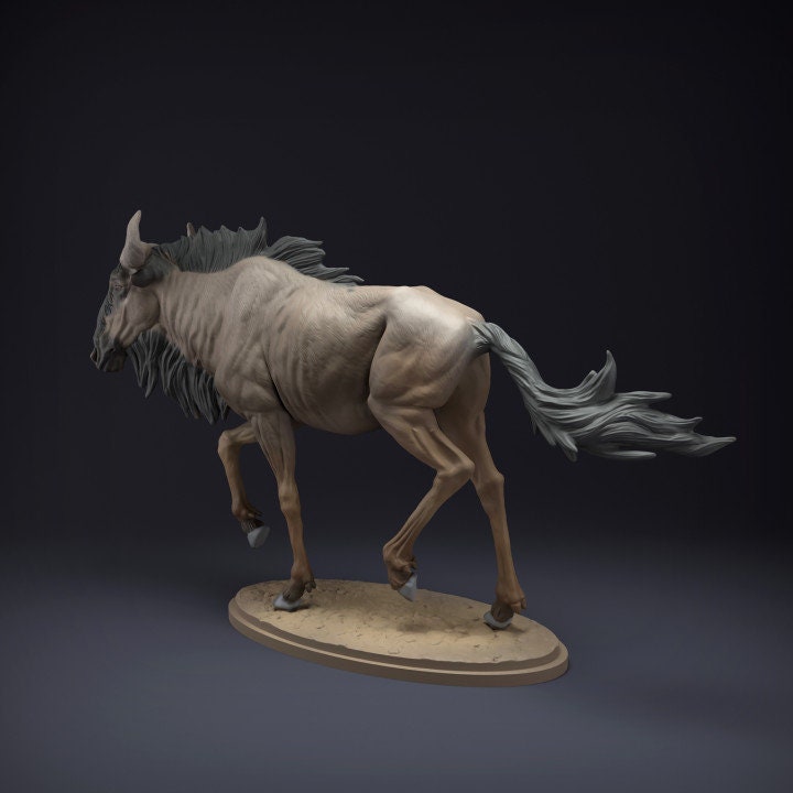 Wildebeest - UNPAINTED - Animal Den Miniatures