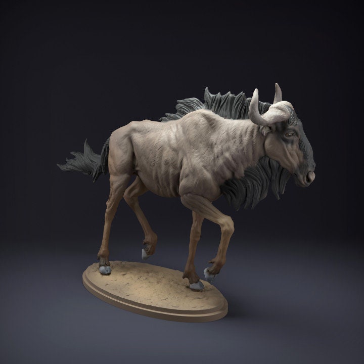 Wildebeest - UNPAINTED - Animal Den Miniatures