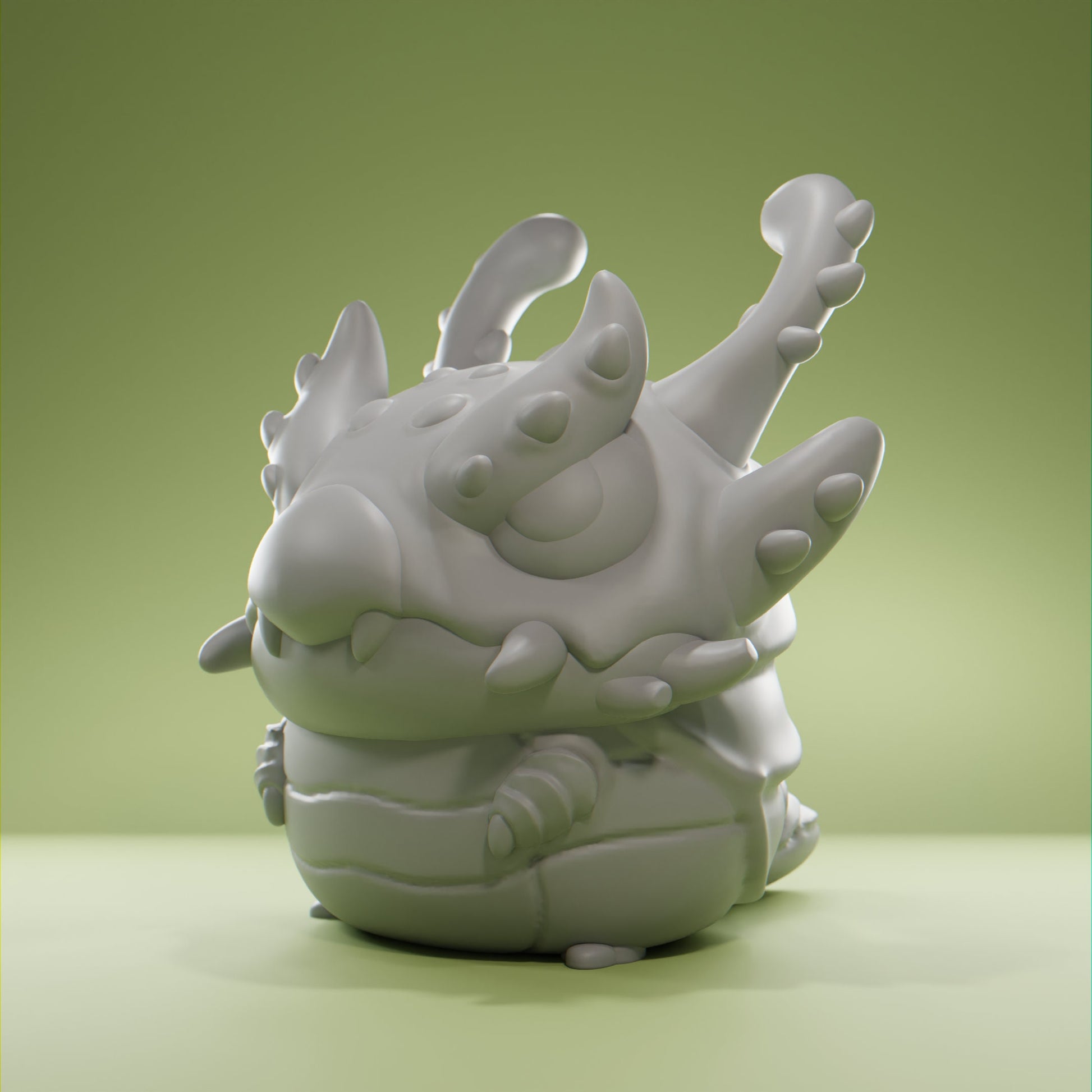 Dragonworm - UNPAINTED - Grumpii Art Toy