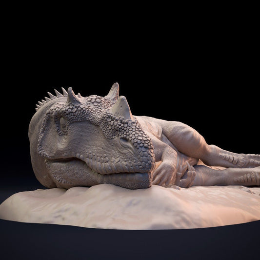 Ceratosaurus Sleeping - Dino and Dog Miniatures