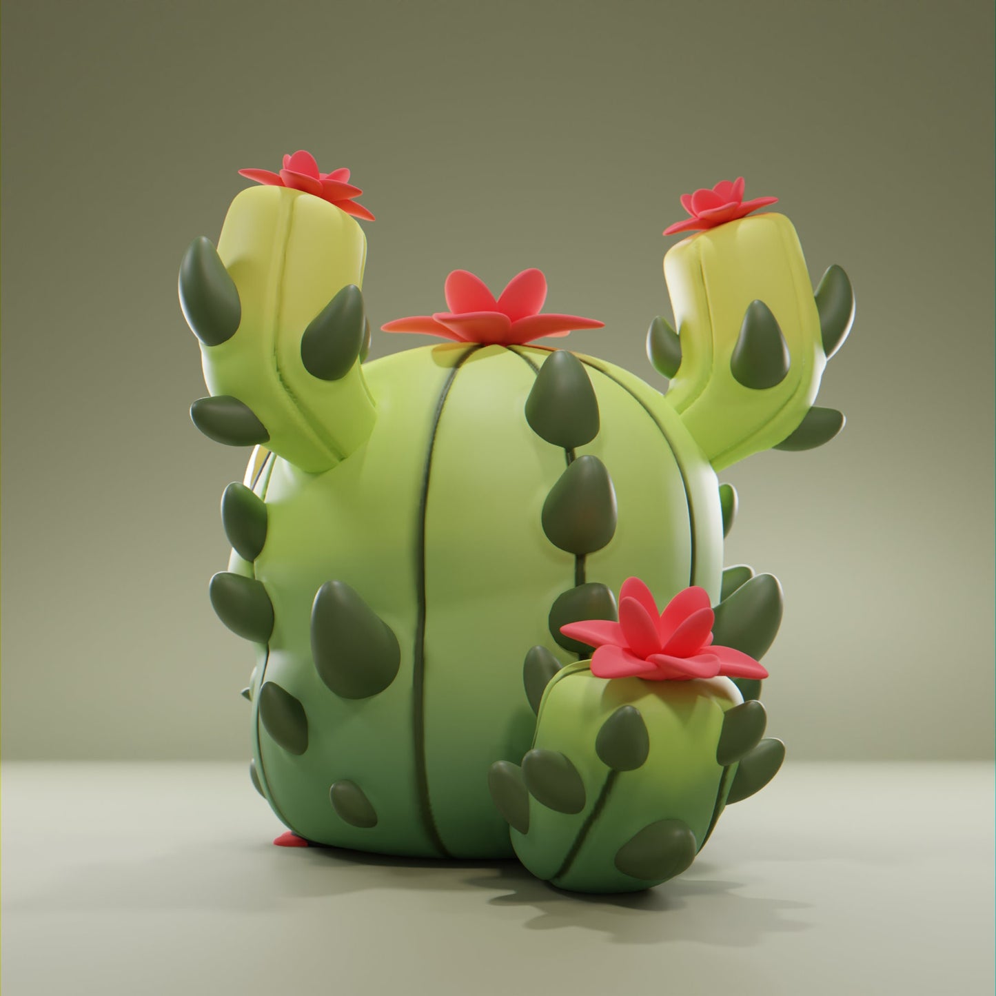 Cactii - UNPAINTED - Grumpii Art Toy
