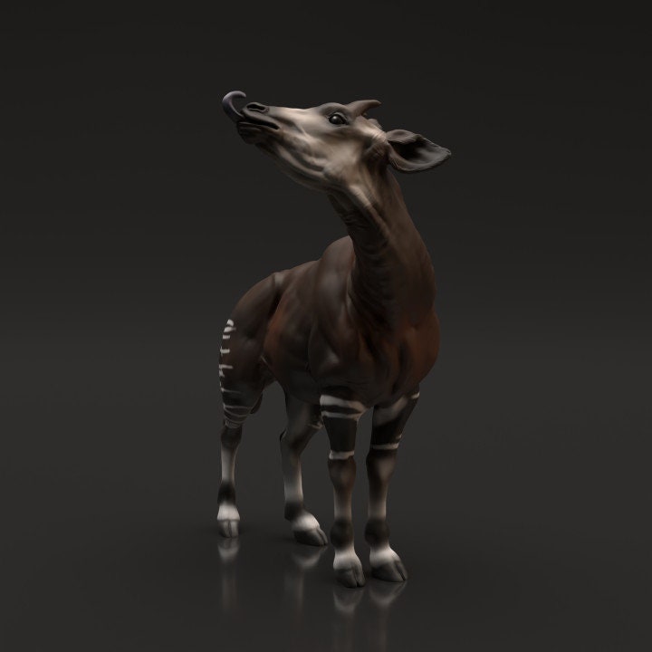 Okapi - UNPAINTED - Animal Den Miniatures