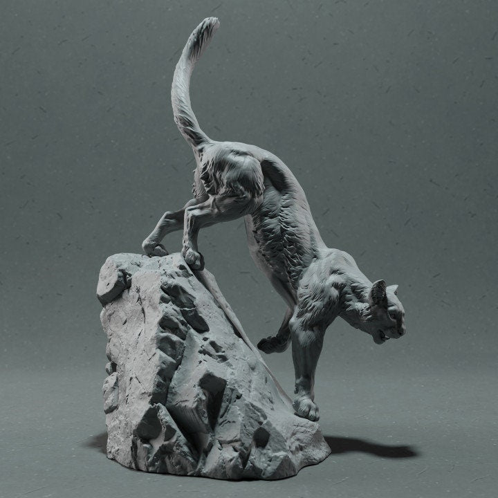 Mountain Lion - UNPAINTED - Animal Den Miniatures