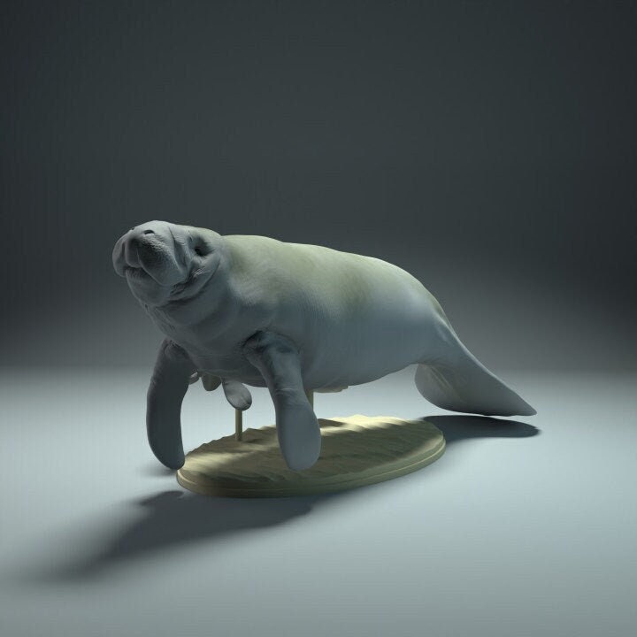 Manatee and calf - Animal Den Miniatures
