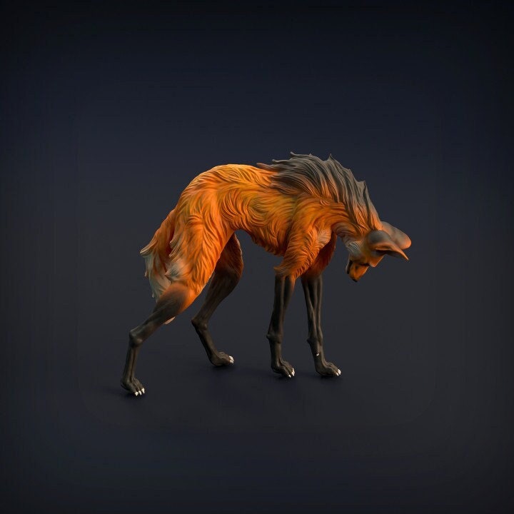 Maned Wolf- Animal Den Miniatures