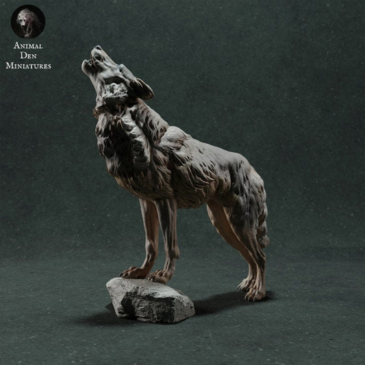 Howling Wolf - Animal Den Miniatures