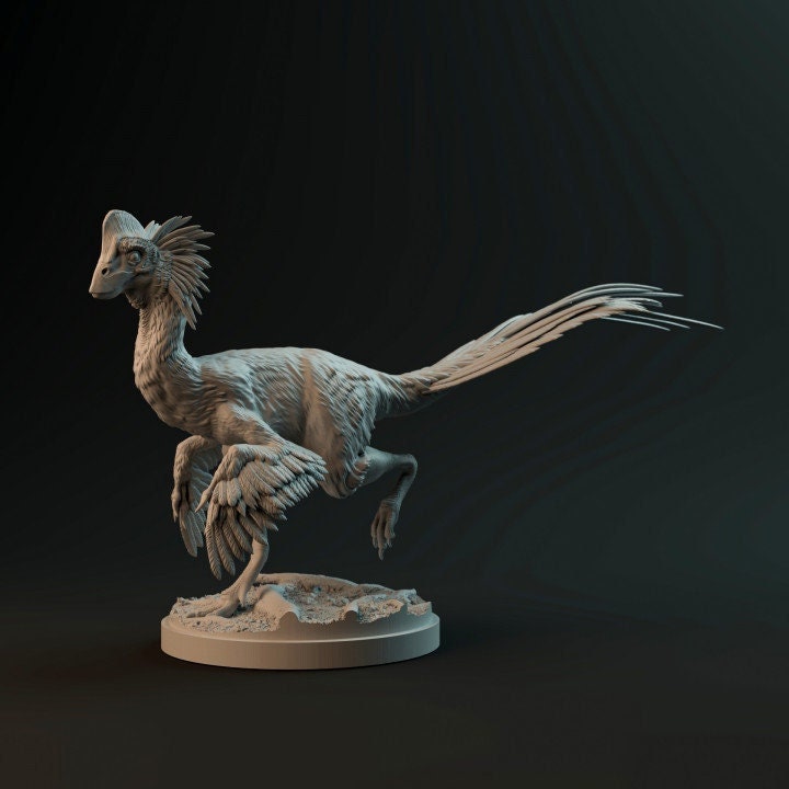 Anzu running  - Dino and Dog Miniatures