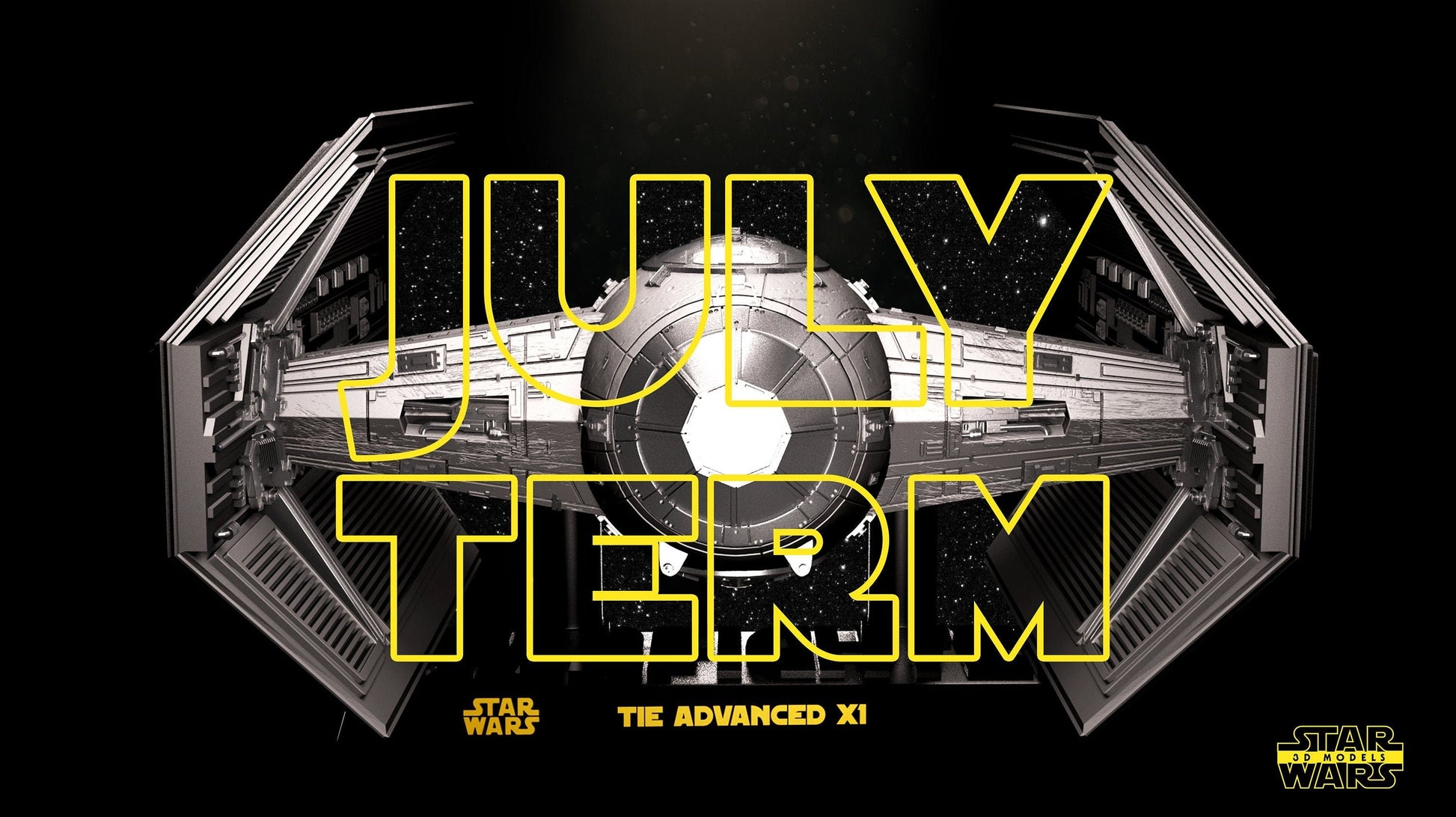 Tie Advanced X1 - Star Wars 3D Models