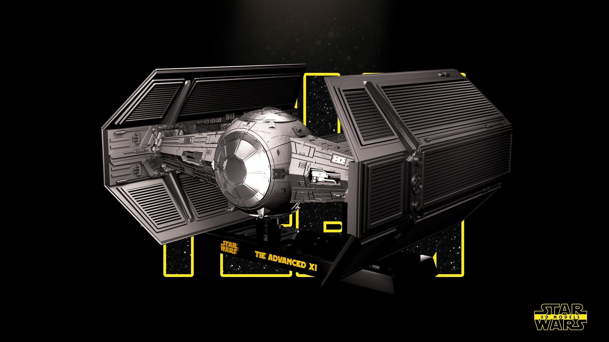 Tie Advanced X1 - Star Wars 3D Models