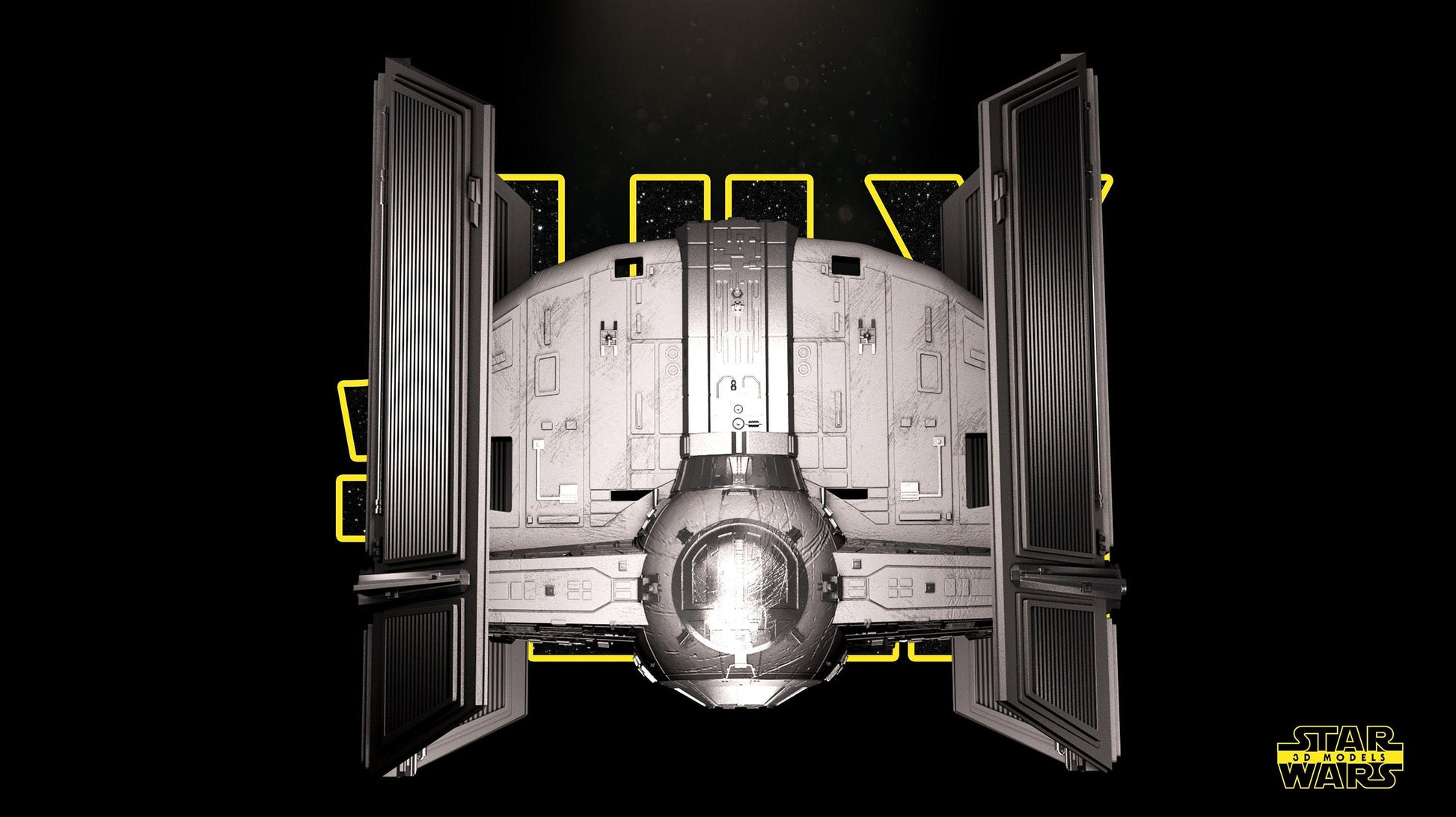 Tie Advanced X1 - Star Wars 3D Models