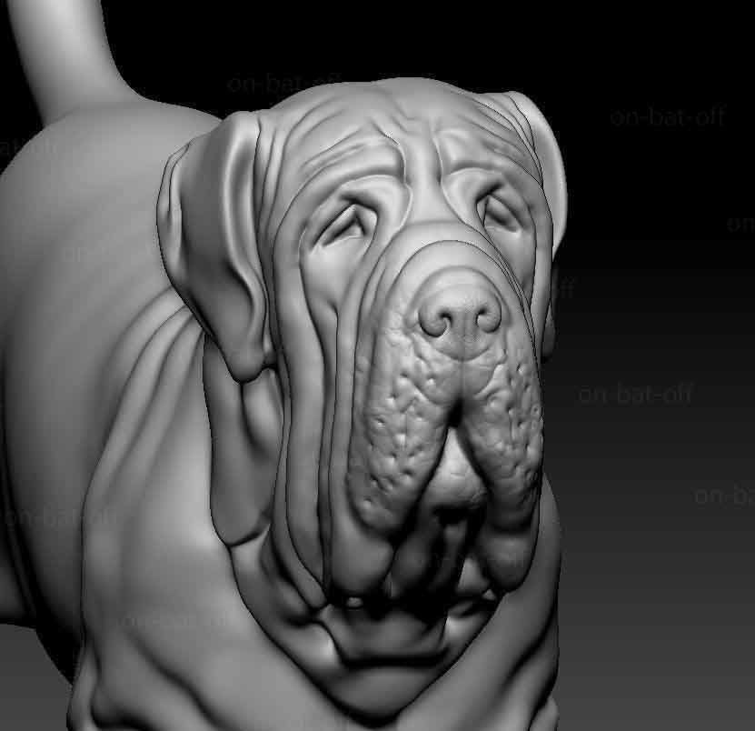 Neapolitan Mastiff - Sterocat 3D Print