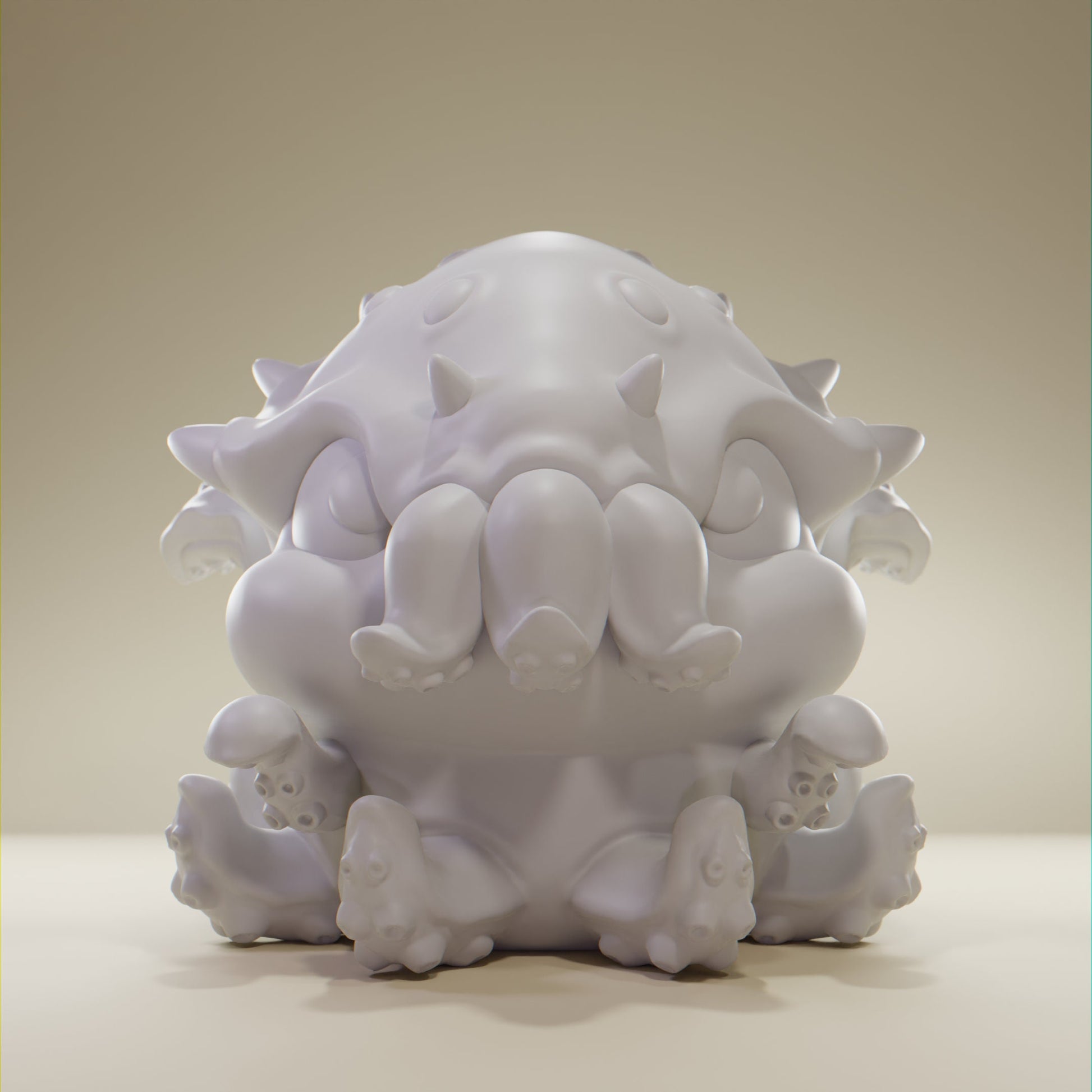 SquidOctopus - UNPAINTED - Grumpii Art Toy