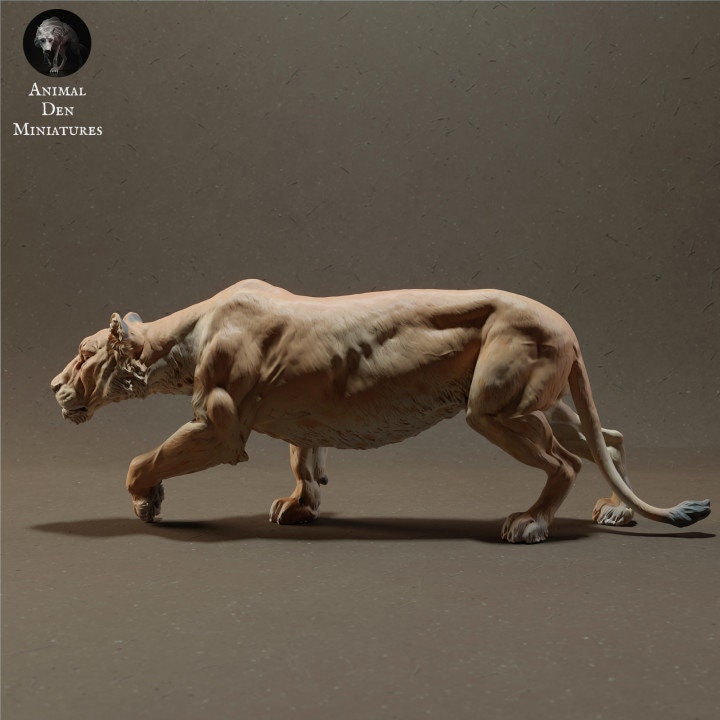 Lioness - UNPAINTED - Animal Den Miniatures