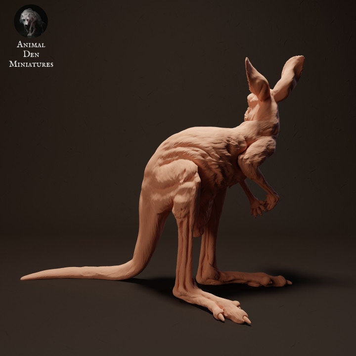 Red Kangaroo Joey - UNPAINTED - Animal Den Miniatures