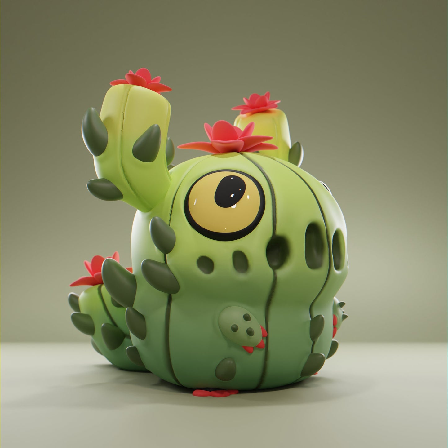 Cactii - UNPAINTED - Grumpii Art Toy
