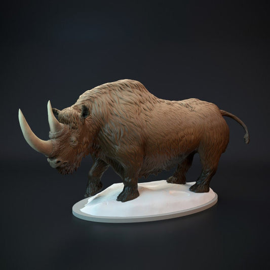 Woolly Rhinoceros - UNPAINTED - Dino and Dog Miniatures