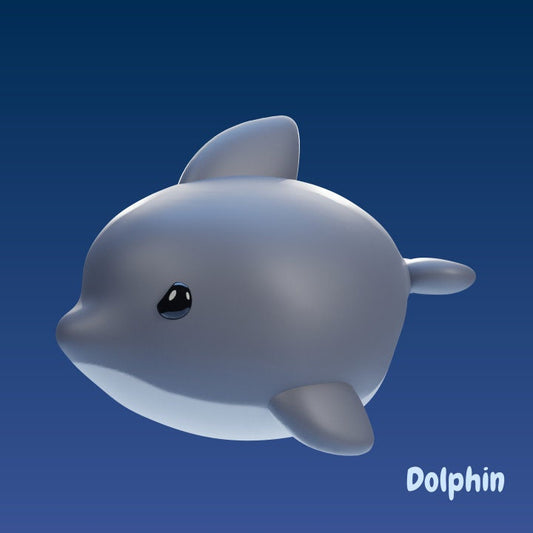 Dolphin - UNPAINTED - Grumpii Art Toy