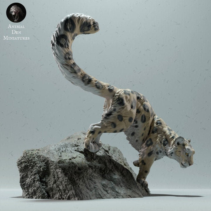 Snow Leopard - Animal Den Miniatures
