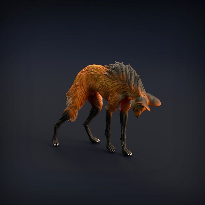 Maned Wolf- Animal Den Miniatures